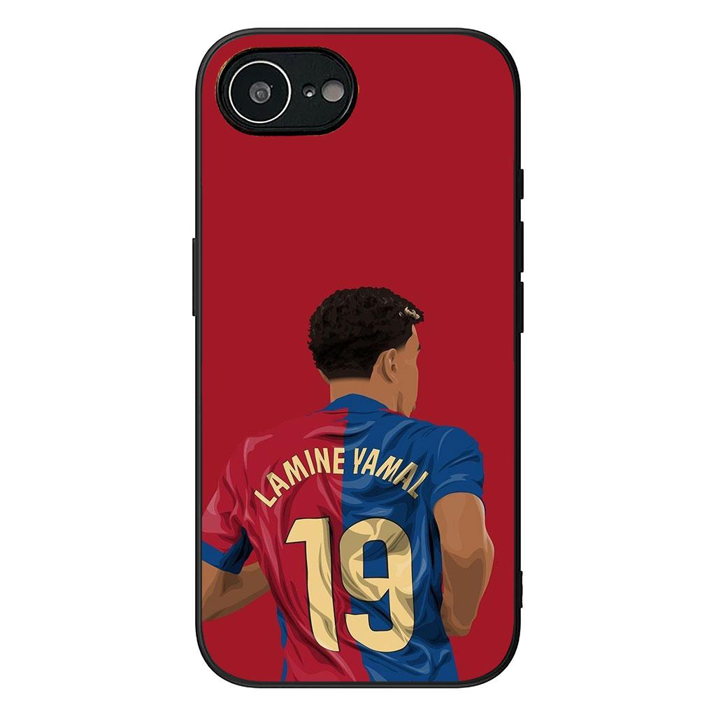 Für Samsung Galaxy A25 A37 A57 A12 A14 A31 A41 A50 A51 A70 A71 A72 A21S A04 M15 Note 20 9 8 10 Hülle Fußball Nr. 19 Football Nr. 19