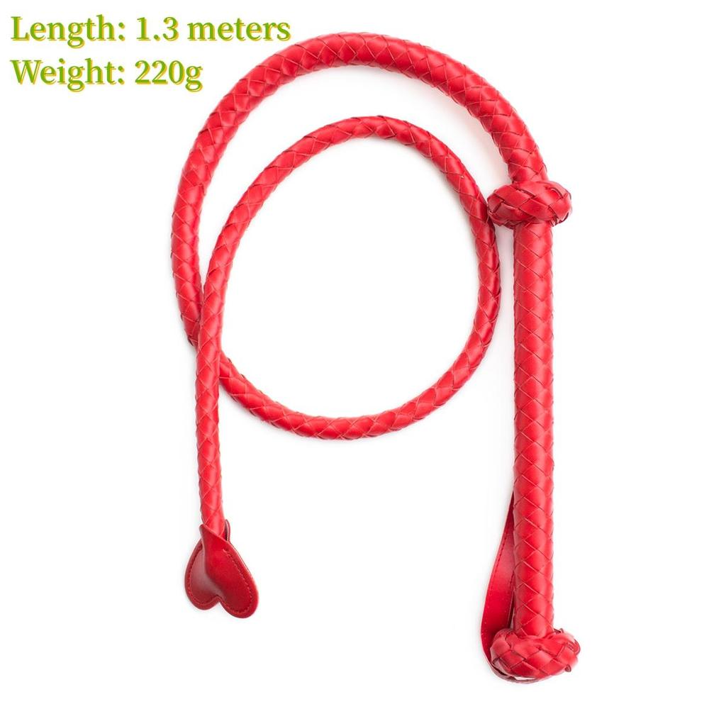 Erotic Horsewhip 1.3M 220G PU Braided Sex Toys for Couples SM BDSM Love Whips Queen Conditioning Stage Performance