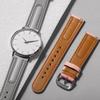 22mm Lederarmband für Samsung Galaxy Watch 8/7/6/5/4 classic 46 40 44mm Armband Gurt Armband Correa für Huawei Watch GT 2 42