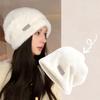 Women Coldproof Thicken Caps Female Gorros Fleece Wool Outdoor Solid Warm Plush Beanies Hats Fashion Skullies Hat Winter Baggy
