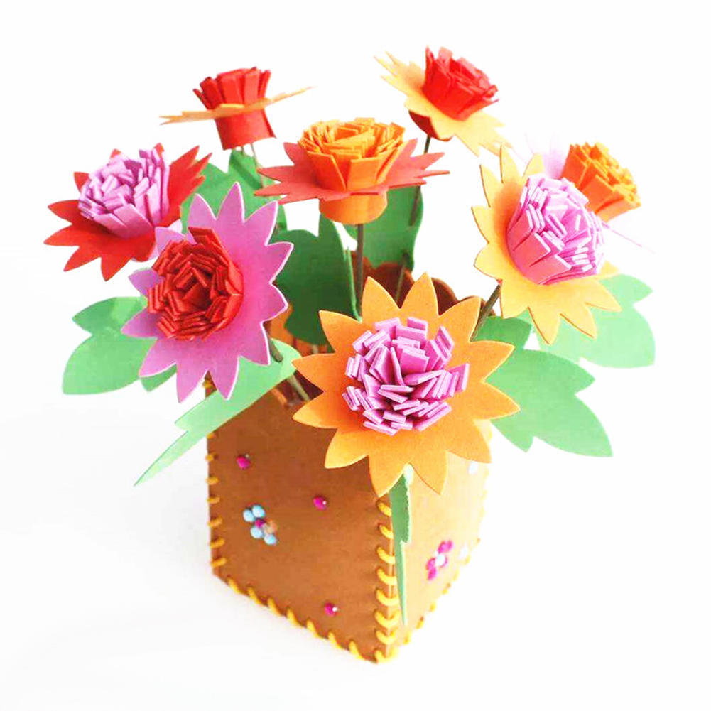 DIY 3D EVA Foam Flowerpot Home Decoration Kids Child Craft Toy Kitsbuy
