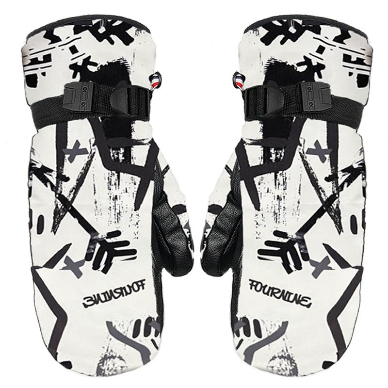 Real Down Winter Touchscreen Ski Gloves for Men & Women – Non-slip, Windproof, Thickened for Warmth.