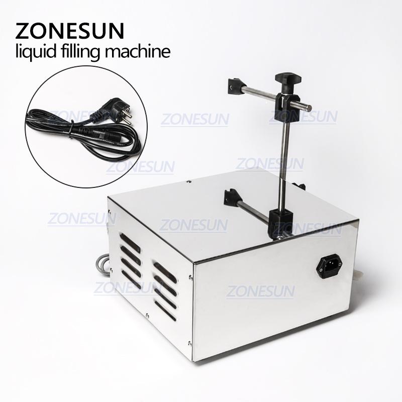 ZONESUN Semi Automatic Membrance Pump Liquid Smooth Operation Long Continuous Filling Machine Water Filler ZS-KC280