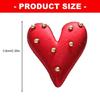 Red Heart Shirt Collar Clip Elegant Garment Fixer Accessory For Everyday Wear Fashion Statement Accessories