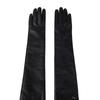 MAUVER U Tawny Lambskin Leather Gloves _ Black