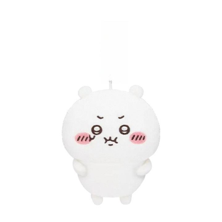 @@10Cm Kawaii Chikawas Hachiware Usagi Angry Pun Series Plush Keychain Pendant Soft Stuffed Cartoon Plush Doll Toy Bag Pendant