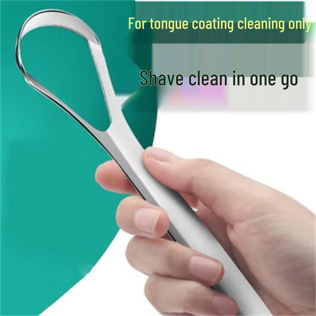 Stainless Steel Tongue Scraper - Bad Breath & Coating Remover, Oral Hygiene Tool (Free Shipping)