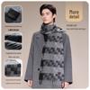 JIUMU Men's Pure Wool Scarf