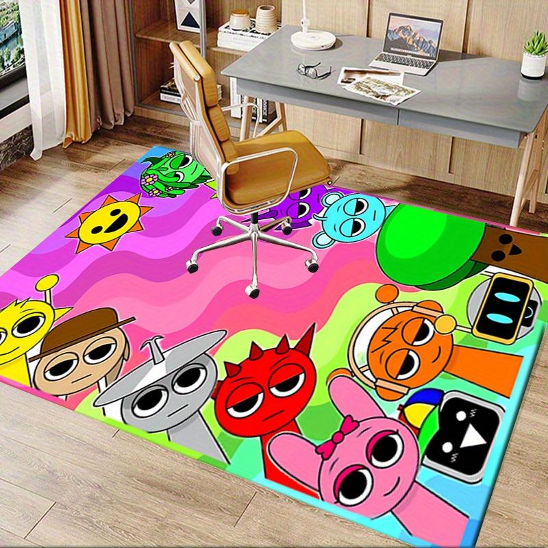Office Carpet: Sprunk Song Colorful Cartoon Character Pattern - Perfect for Play Areas or Creative Spaces! C022