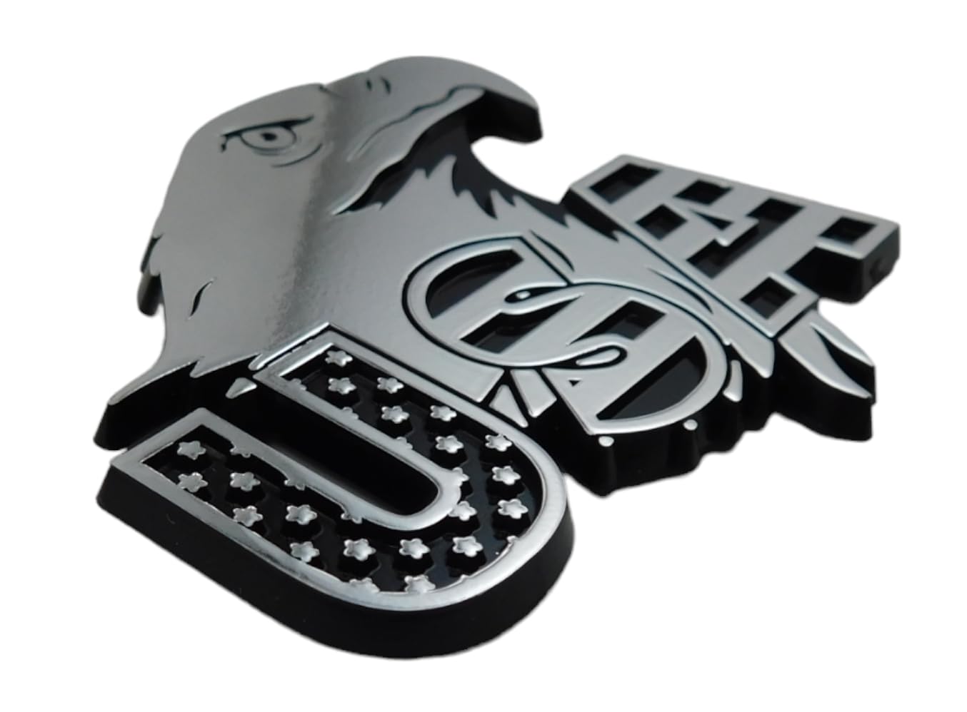 

USA American Eagle Flag Black Chrome Eagle Plastic Car Emblem Decal 3 чёрный