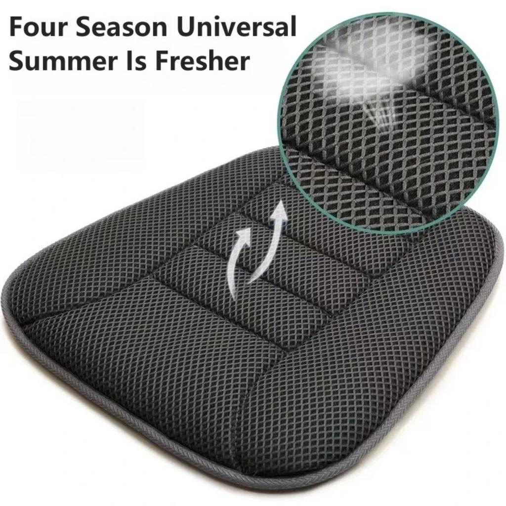Breathable and Cool Car Seat Cushion 3D Air Mesh Non-Slip Comfortable Polyester Seat Protector Car Universal Breathable Cushion