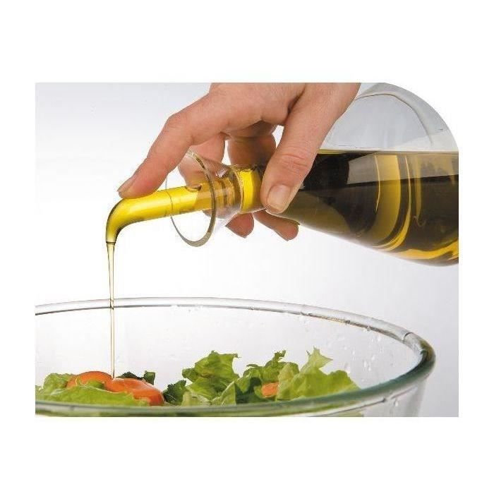 Huilier en verre éprouvette - IBILI - 250 ml - Conservation hygiénique - Système de récupération de goutte