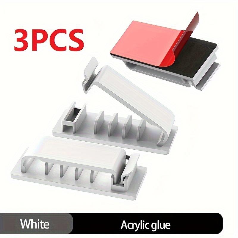 Self-Adhesive Cable Management Clips, Cable Organizers for Under-Desk TV, PC, and Ethernet Cables in Home Offices
