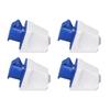 4 Sets Industrial Socket 3 Pin Power Connector Surface Mounting Outlet IP44 Waterproof 220?250V 16A