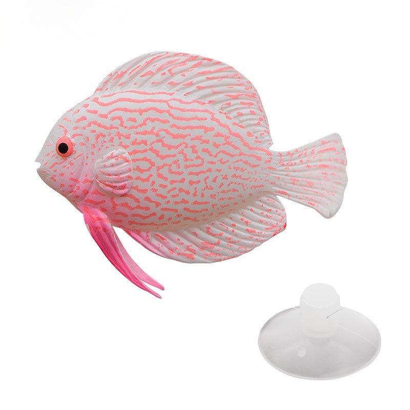 Glow In The Dark Artificial Fish for Aquarium - Lifelike Tropical Fish Decoration Clownfish Guppy Angelfish Fake Ocean Ornaments