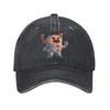 Go Jetters Washed Denim Cap Casual Baseball Caps Adjustable Hat Summer Unisex Baseball Hats