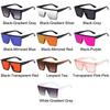 Retro Cool Oversized Sunglasses One Piece UV400 Protection Flat Top Sun Glasses Big Frame Shades for Women & Men