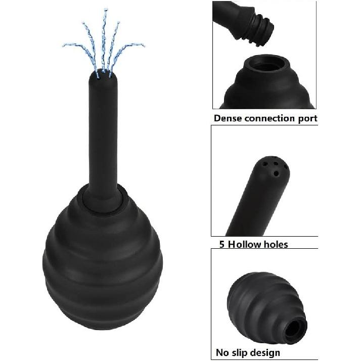 Silicone Enema Douche Back Court Intestinal Anus Adult Women's Washing Device for Men and Women Sex Care Couple Sex Toys