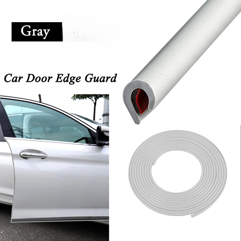Heavy-Duty Rubber Door Edge Protector - 5M Universal U-Channel Trim with Anti-Collision Design