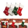 Christmas Velvet Stocking Xmas Tree Decor Stockings Pendant Crafts for Trees Firplace Wall Window Decoration