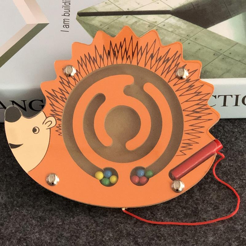 Dzieci Magnetyczny Labirynt Zabawka Dzieci Drewniana Gra Puzzle Zabawka Dzieci Wczesna Edukacyjna Łamigłówka Drewniana Zabawka Intelektualna Układanka Planszowa