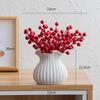 Artificial Fruits Ceramic Vase Home Desktop Planters Decoration Chinese Year Ornaments for