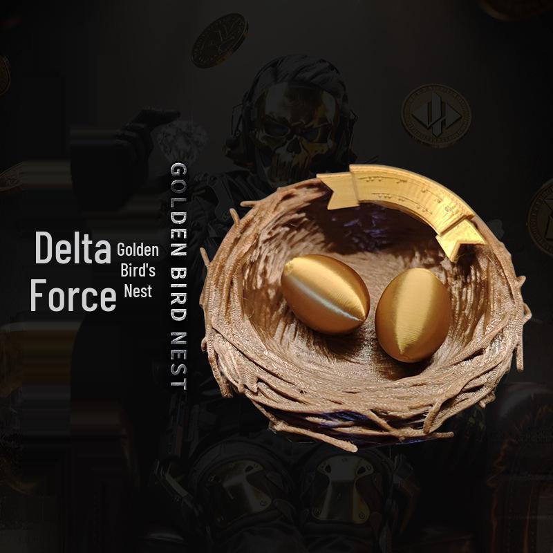 Delta Action Золотое Птичье Гнездо 3D Модель - Красная Коллекция Игровой Реквизит Поделка. коричневый