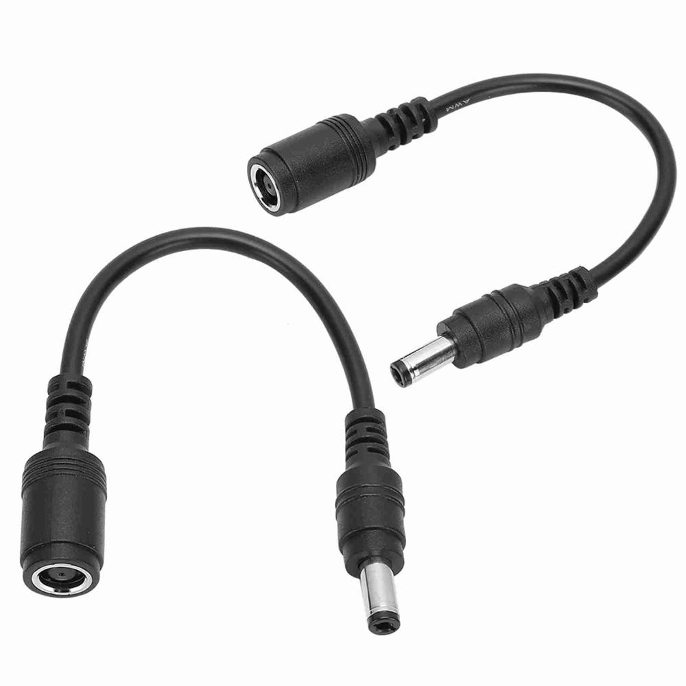 2PCS 7.4x5.0mm Female DC Power Charger Adapter Black Connector Wire for for HP Laptop Office