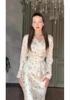 2025 Winter French Retro Light Luxury Long Sleeve Skirt Set