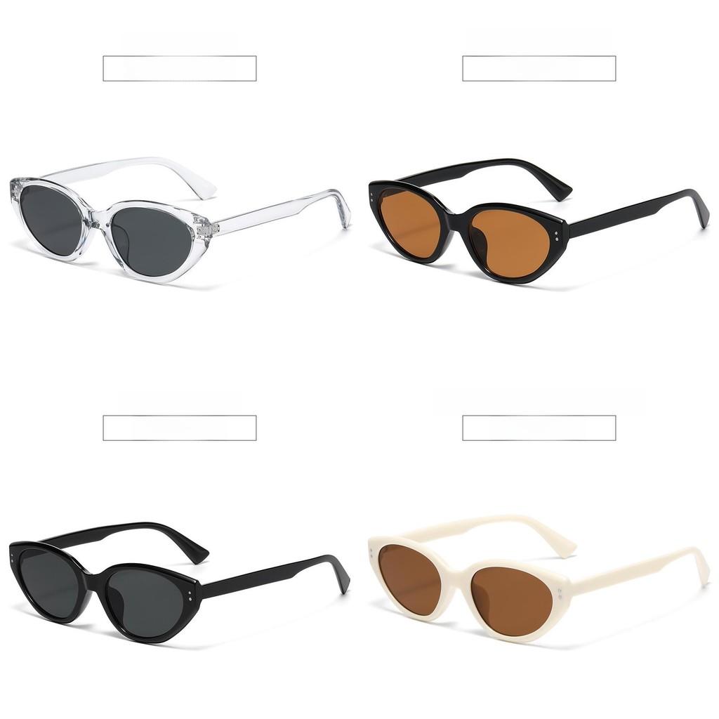 Vintage European Cat Eye Sunglasses With Uv400 Protection For Fashionable Outdoor Wear