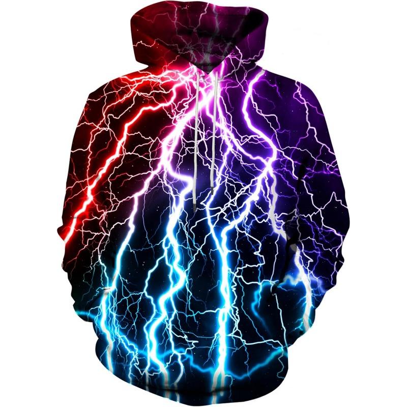 3D Novelty Hoodies for Men Cool Graphic Pullover Sweatshirts with Pockets