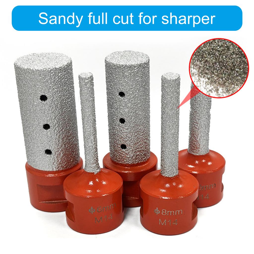 Diamantové prstové frézy 6/8/10/20/25/30mm Vrták s jádrovou korunkou M14 pro Rozšiřování Tvarování Broušení Kulaté Zkosení Stávající