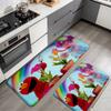 Sesame Street4 Flannel Kitchen Mat Christmas Soft Area Rug Non Slip Floor Carpet Home Decoration