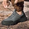 Leather Men's Shoes Lace Up Outdoor Non-slip Sneakers Breathable Hiking Casual Shoes Fashion Flats Boat Shoes Men Sneakers