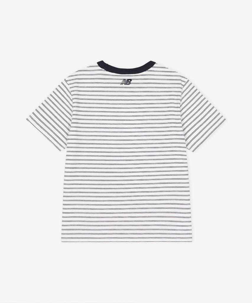 Nyuballanseu Nbneg3W422 / Women Essential Basic Striped Short Sleeve T-Shirt (Navy)