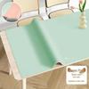 Double-Sided Waterproof Leather Tablecloth - INS Style, Oil-Proof, Colorful Table Mat for Dining, Coffee Tables, and TV Cabinets, No-Wash Design.