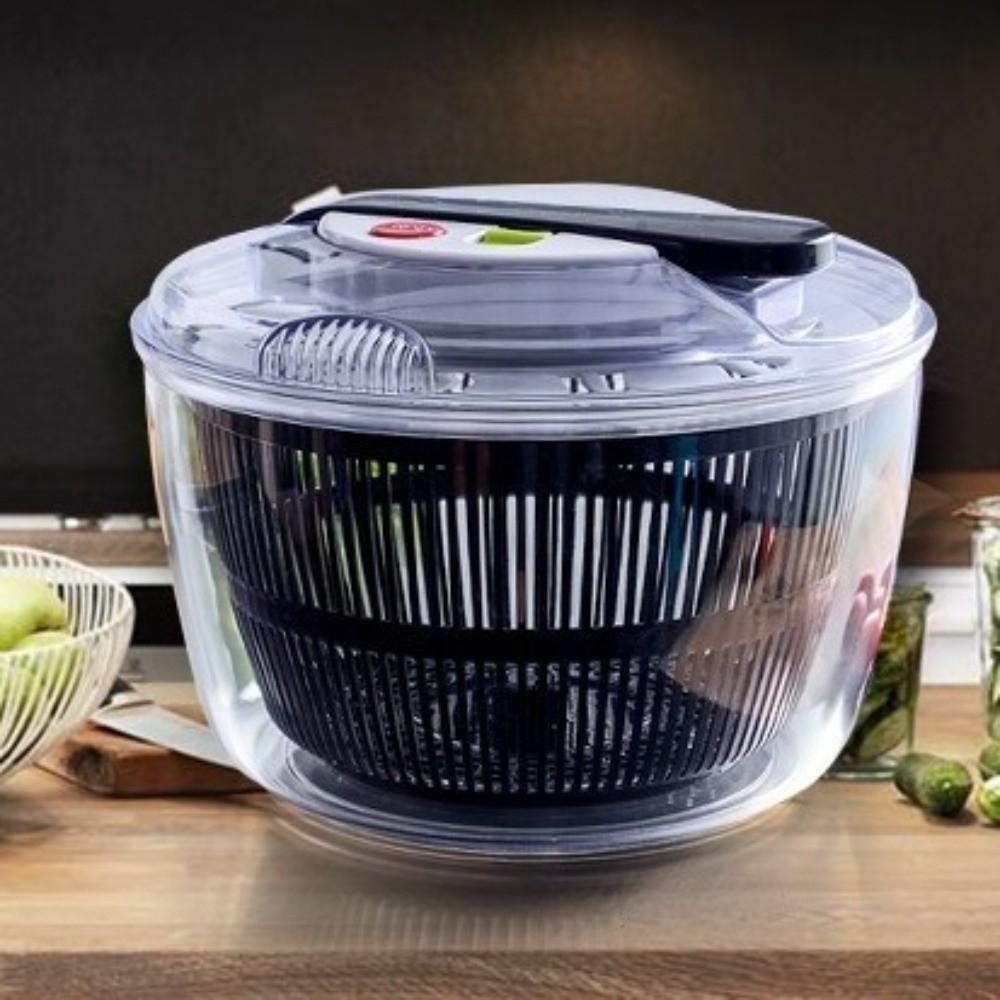 Press-type Vegetable Salad Spinner Quick Spin Salad Dryer Mixer Fruits Drain Basket  Fruit Washing