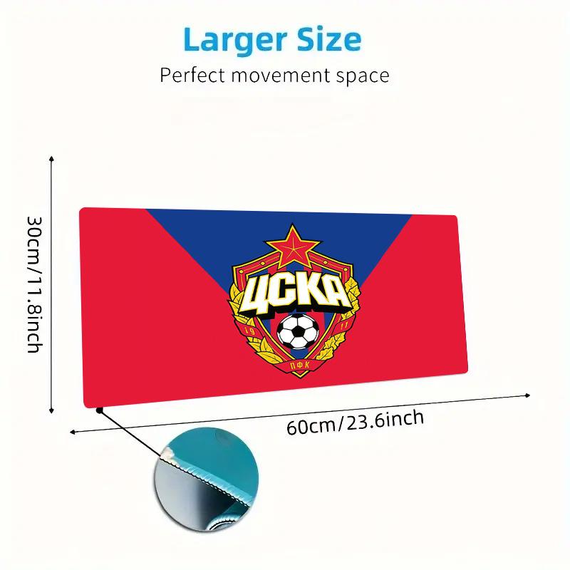 PFC CSKA Moscow Print  Cushion Non-slip Laptop Tablet Big Mousepad XXL Mat Mini PC Playmat With Lock edge