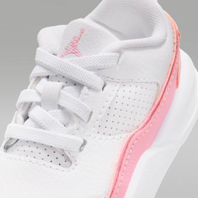 Jordan Flight Court White Medium Soft Pink (TD)