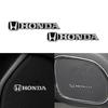 2/4pcs 3D Aluminum Car Audio Badge Emblem Decorate Sticker For Mugen Fit Civic CRV Accord Odyssey Pilot Jazz Accessories