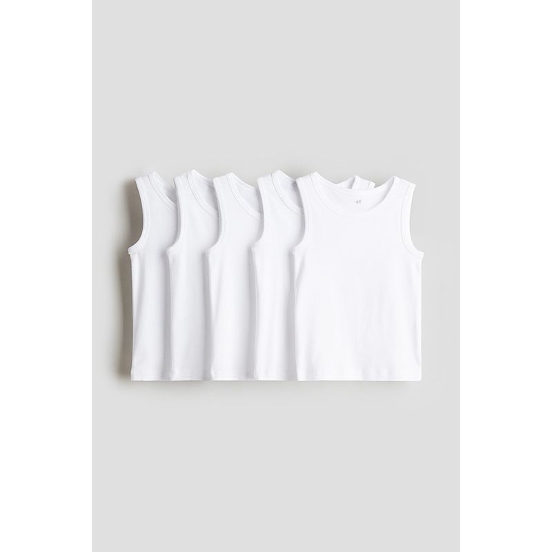 

HM Fall 2025 New Children s Clothing Boys Basic Style 5-Piece Cotton Vest 1237563