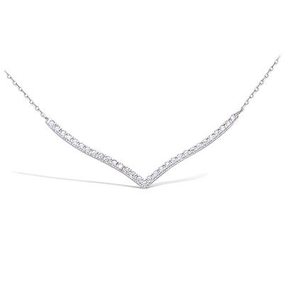 [N7124] - Silberkette 'Sissi' weißsilbern (rhodiniert) - 40x3 mm