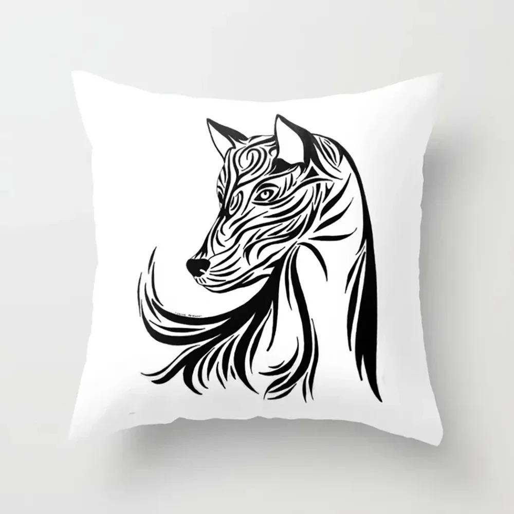 Abstract Pattern Decorative Pillow Cover Car Sofa Square Cushion Pillow Cover