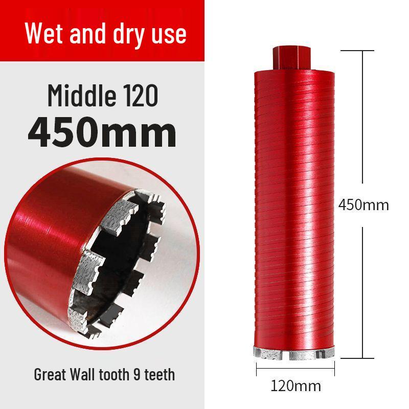 Threaded Diamond Drill Bit for Dry & Wet Use - Ideal for Hole Opening and Air Conditioning Drilling.