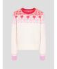 Binpolleidiseu [B. My] Fair Isle Round Neck Knit Beige (Bf5X51N02A)