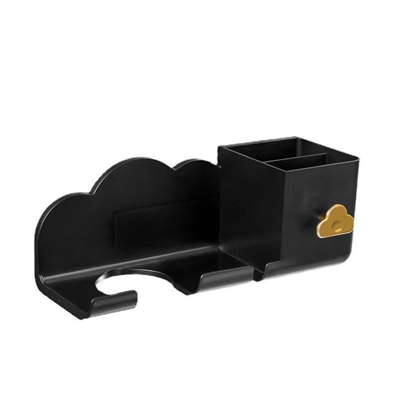 Hair Dryer Holder Wall Mounted Hair Straightener Dryer Stand Bathroom Organizer Shelves Washroom Organization Shelves