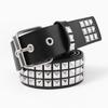 Gothic Punk Square Pyramid Rivet Belt - Y2K Heavy Industry Classic