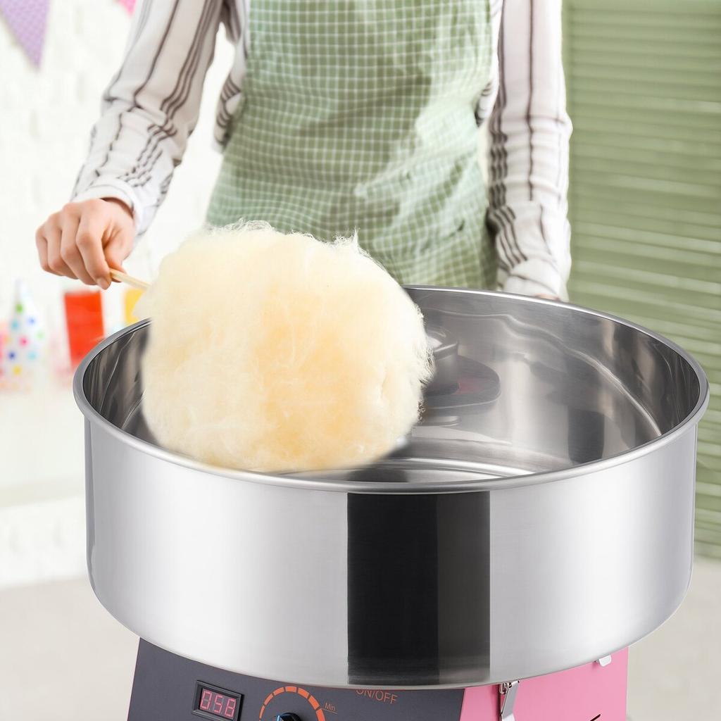 Electric Cotton Candy Machine, 1000W Candy Floss Maker, Commercial Cotton Candy Machine with Stainless Steel Bowl, and Sugar Scoop, Perfect for Home