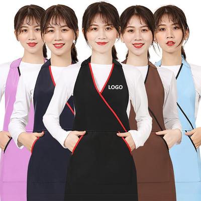 Custom Logo Waterproof Apron for Nail Art, Coffee Shop, and Kitchen
