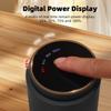 Portable Coffee Bean Grinder with 38 Grinding Setting Digital Power Display 5 Blades Ceramic Conical Burr One Button